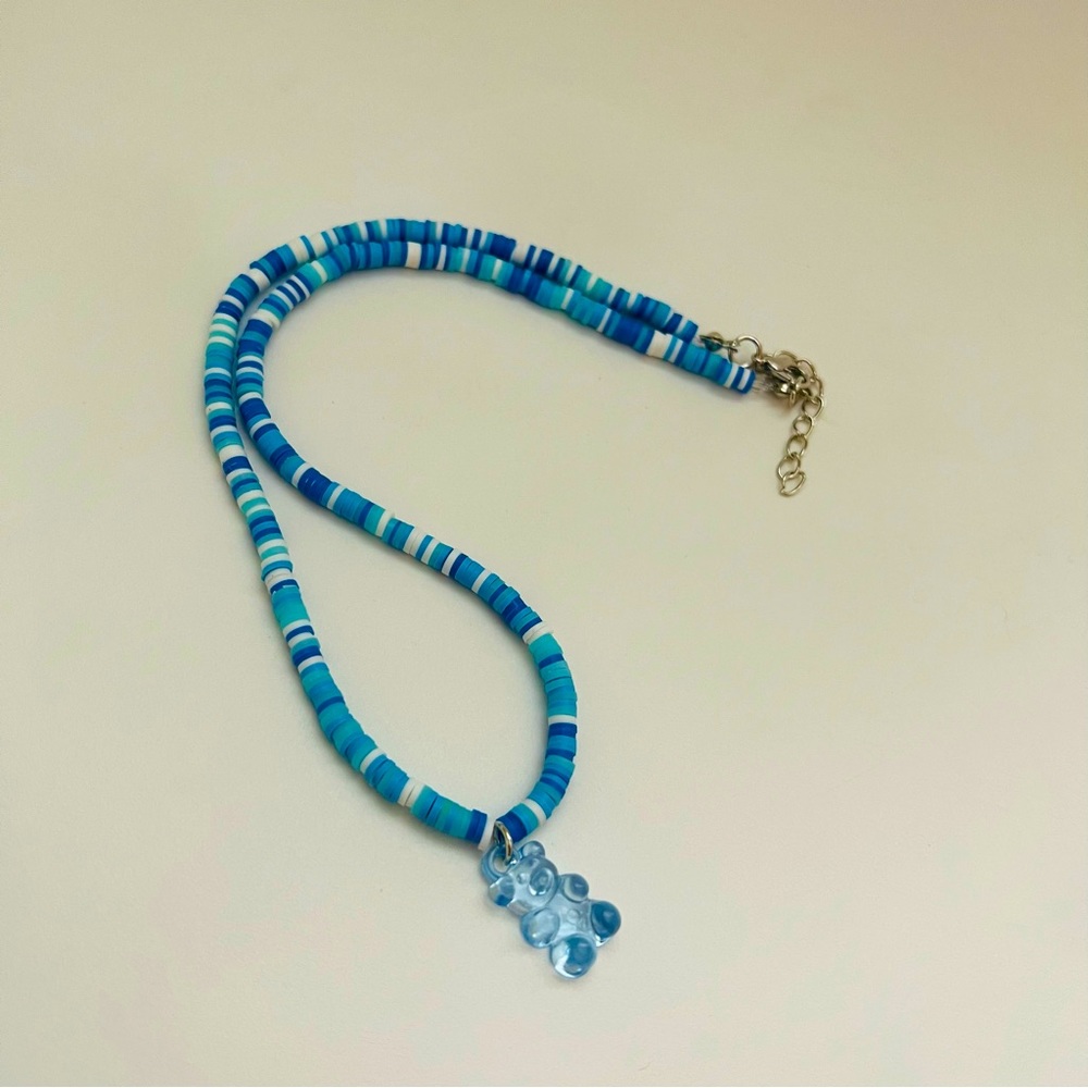 Blue Gummy Bear Necklace